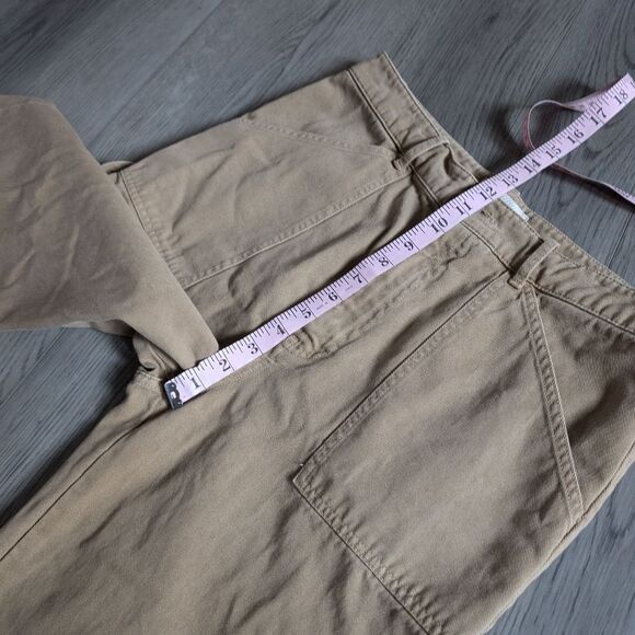 Nili Lotan Tan High Rise Wide Leg Pants Size 12 - Picture 6 of 7